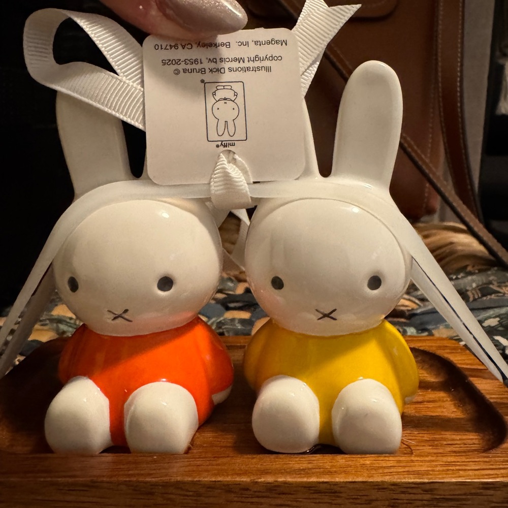 MIFFY by Magenta Orange and Yellow Salt and Pepper Shakers (PRICE FIRM)